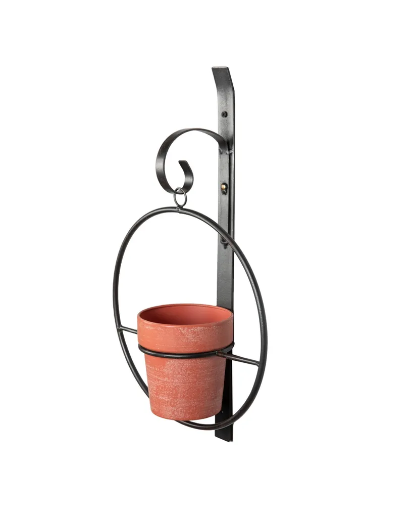 Danya B Tivoli 2-Piece Metal Hanging Planter Set