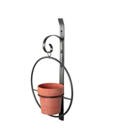 Danya B Tivoli 2-Piece Metal Hanging Planter Set