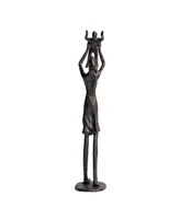 Danya B Proud Mother Lifting Child Up Contemporary Iron Sculpture Statue