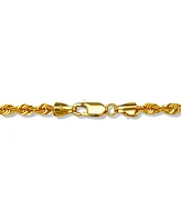 Sparkle Rope Link 22" Chain Necklace (3-5/8mm) in 14k Gold