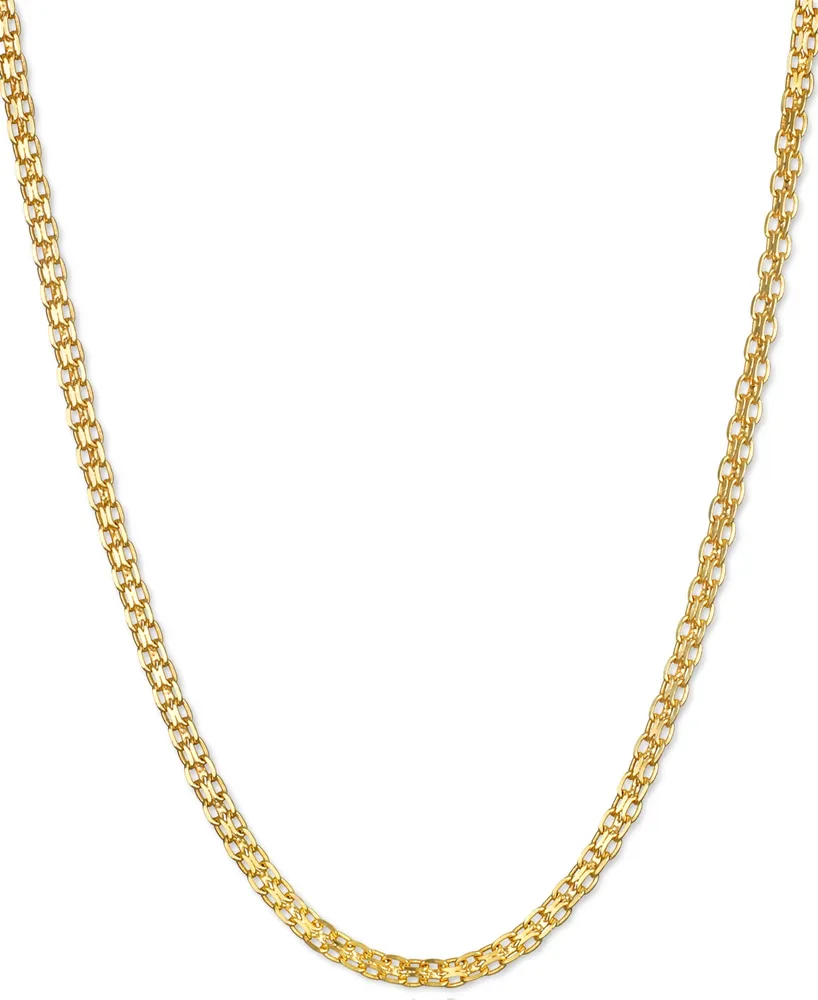 20" Bismark Link Chain Necklace (1-1/2mm) in 14k Gold