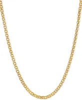 20" Bismark Link Chain Necklace (1-1/2mm) in 14k Gold