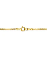 20" Bismark Link Chain Necklace (1-1/2mm) in 14k Gold