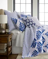 Levtex Vintage-Like Blossom Reversible -Pc. Quilt Set