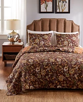 Greenland Home Fashions Audrey Floral Print Piece Quilt Set