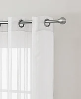 Closeout! Tahari Home Donna Stripe Sheer Grommet 4-Piece Curtain Panel Set, 152" x 84"