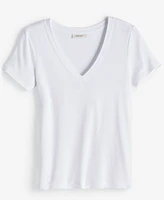 On 34th Women's Modal V-Neck T-Shirt, Created for Macy's