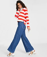 On 34th Women's High Rise Wide-Leg Jeans, Regular and Short, Created for Macy's