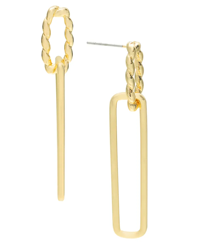 On 34th Twisted Linear Drop Earrings, Created for Macy's