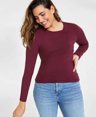 On 34th Women's Modal Crewneck Top, Created for Macy's