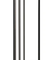 Martha Stewart Charlton Glass Cylinder Shade Metal Floor Lamp