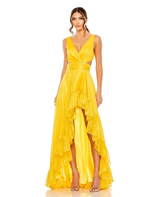 Women's Ieena Cut Out High Low Ruffle Gown