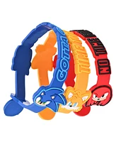 Accutime Kids Unisex Sega Sonic the Hedgehog Blue Silicone Strap Watch 35.5mm Set