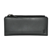 Club Rochelier Ladies Slim Clutch Wallet with Top Zipper