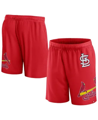 Men's Fanatics Red St. Louis Cardinals Clincher Mesh Shorts