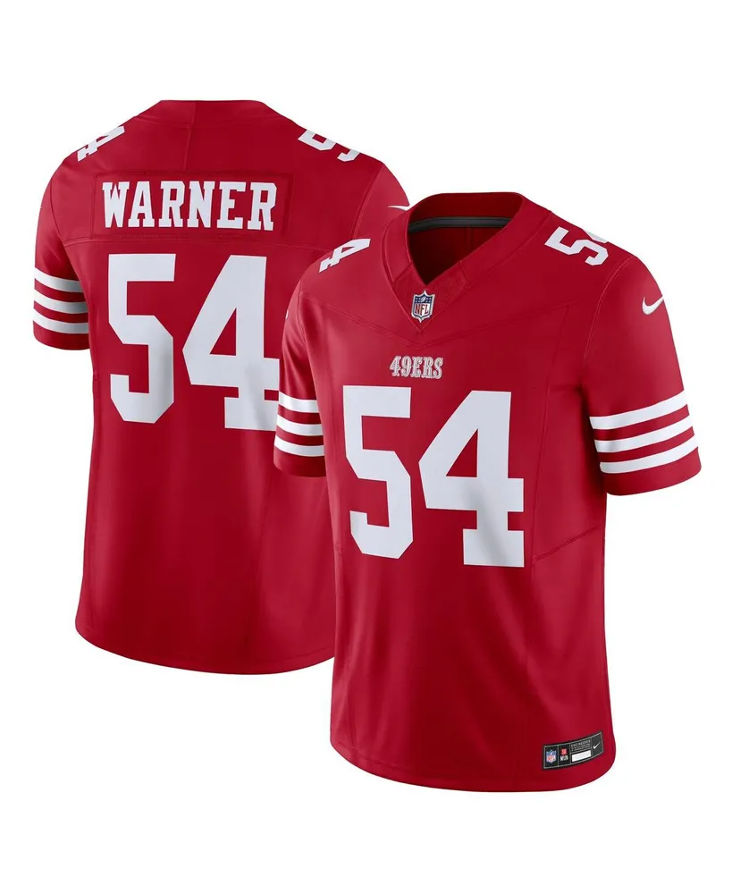 Men's Nike Fred Warner Scarlet San Francisco 49ers Vapor F.u.s.e. Limited Jersey