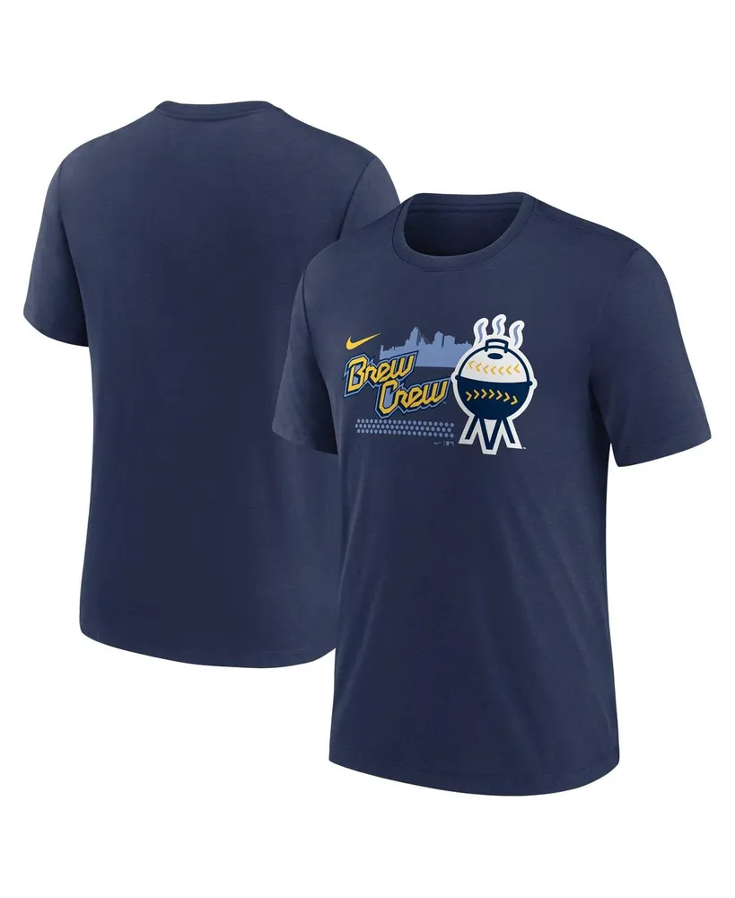 Men's Nike Navy Milwaukee Brewers City Connect Tri-Blend T-shirt