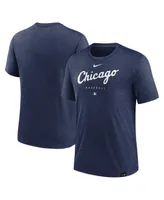 Men's Nike Heather Navy Chicago White Sox Authentic Collection Early Work Tri-Blend Performance T-shirt