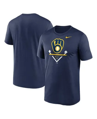 Men's Nike Navy Milwaukee Brewers Icon Legend T-shirt