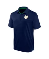 Men's Fanatics Heather Navy Notre Dame Fighting Irish Classic Homefield Polo Shirt