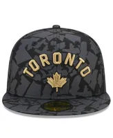 Men's New Era Gray Toronto Raptors 2022/23 City Edition Official 59FIFTY Fitted Hat