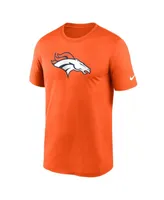 Men's Nike Orange Denver Broncos Legend Logo Performance T-shirt