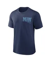 Men's Nike Navy Minnesota Twins Statement Game Over T-shirt