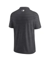 Men's Nike Charcoal Chicago White Sox Authentic Collection Victory Striped Performance Polo Shirt