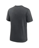 Men's Nike Heather Charcoal Cincinnati Reds Authentic Collection Early Work Tri-Blend Performance T-shirt