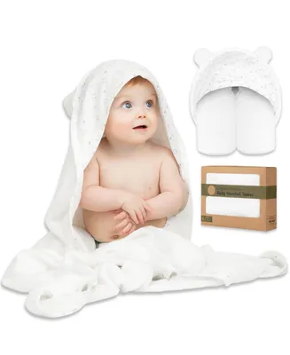 KeaBabies Luxe Baby Hooded Towel, Organic Baby Bath Towel, Hooded Baby Towels, Baby Beach Towel for Newborn, Kids