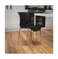 Contemporary Design Accent Dining Plastic Stack Chair