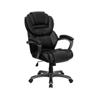 Emma+Oliver High Back Executive Swivel Ergonomic Office Chair With Accent Layered Seat/Back