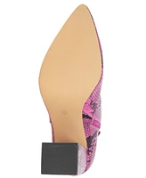 BCBGeneration Women's Briel Block Heel Bootie - Viva Pink Snake