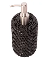 Artifacts Rattan Stainless Steel Polished Finish Soap Pump Dispenser