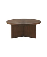 Martha Stewart Collection Sadie 36" Round Wood Coffee Table