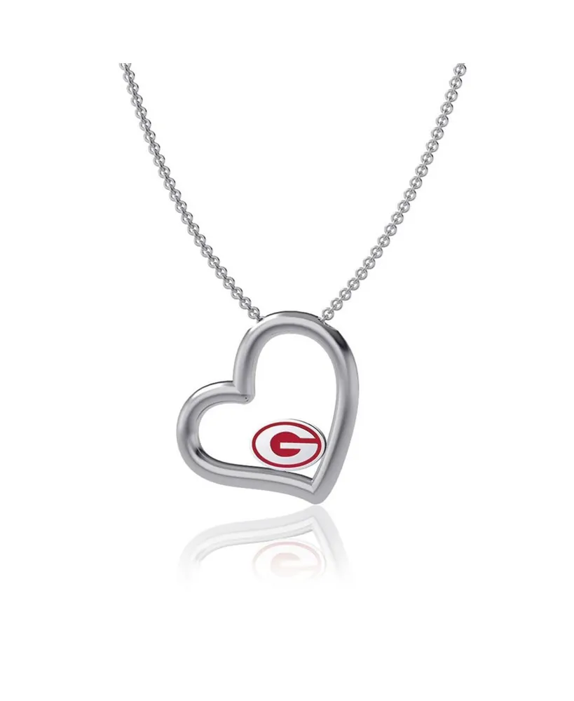 Women's Louisville Cardinals Sterling Silver Logo Heart Pendant