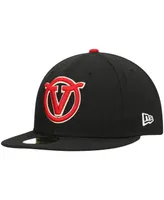 Men's New Era Black Visalia Rawhide Authentic Collection Team Home 59FIFTY Fitted Hat