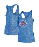 Women's New Era Blue Chicago Cubs Active Racerback Tank Top