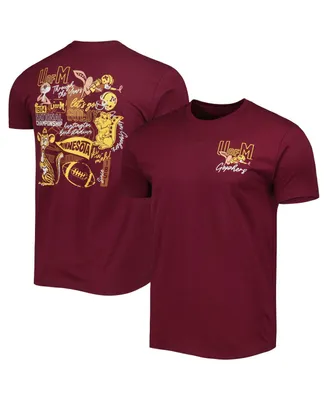 Men's Maroon Minnesota Golden Gophers Vintage-Like Through the Years Two-Hit T-shirt