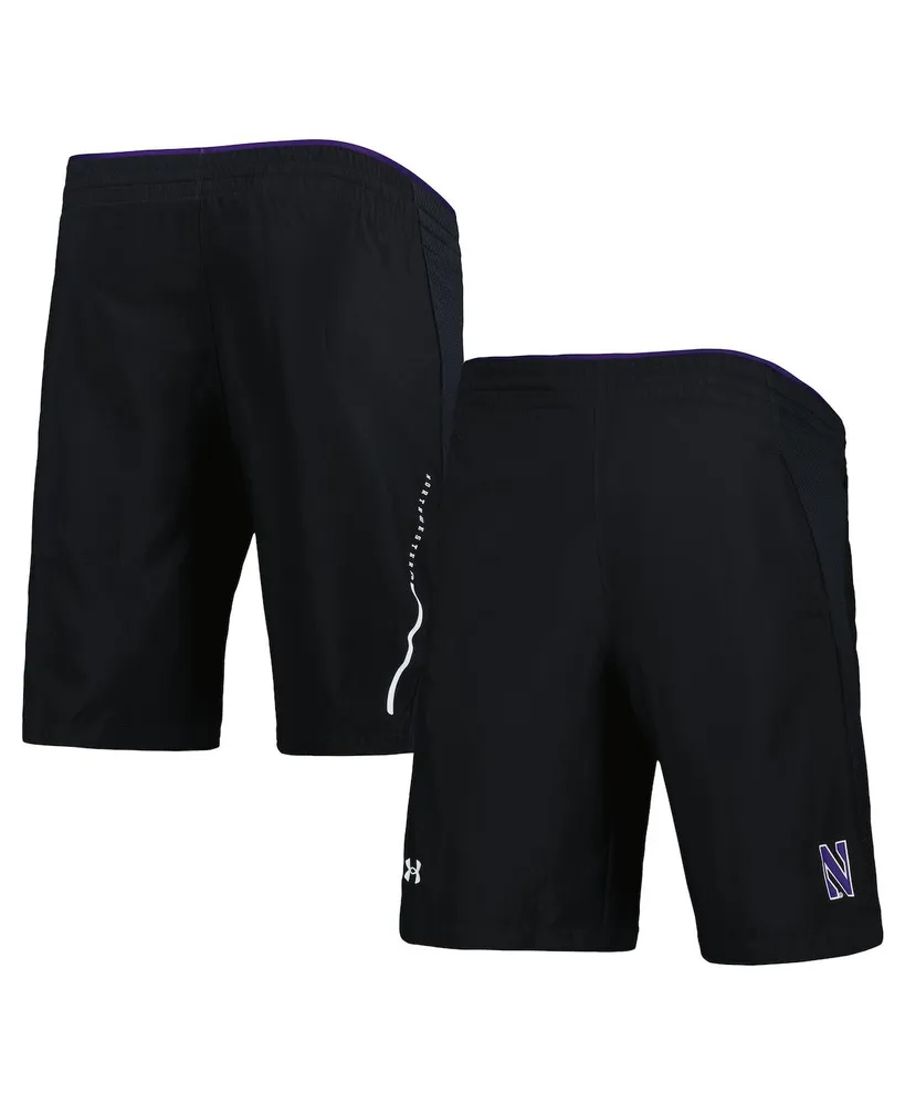 Men's Under Armour Black Northwestern Wildcats Woven Shorts