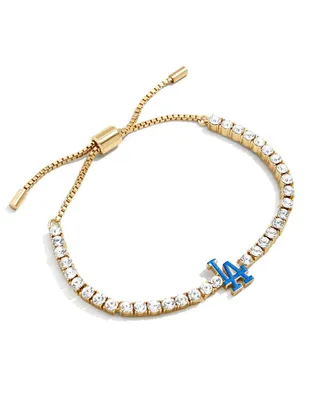 Women's Baublebar Los Angeles Dodgers Pull-Tie Tennis Bracelet