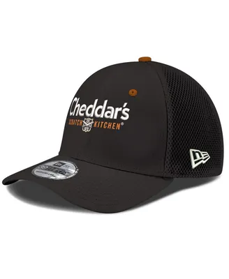 Men's New Era Black Kyle Busch 39THIRTY Cheddar's Neo Flex Fit Hat