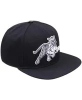 Men's Pro Standard Black Jackson State Tigers Arch Over Logo Evergreen Snapback Hat