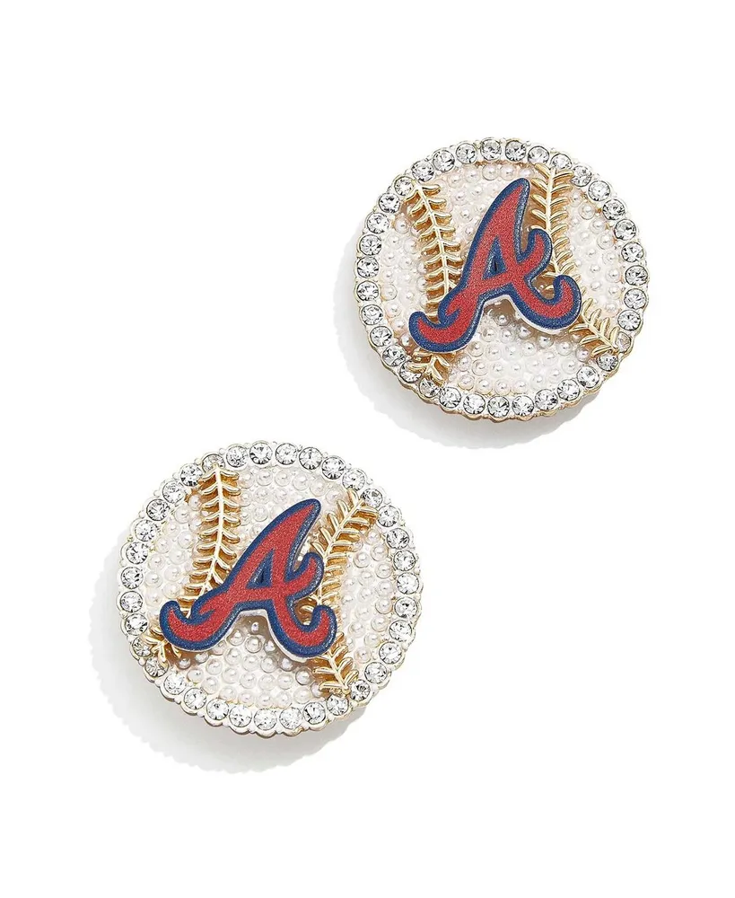 Women's Baublebar Atlanta Braves Statement Stud Earrings