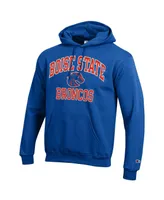 Men's Champion Royal Boise State Broncos High Motor Pullover Hoodie