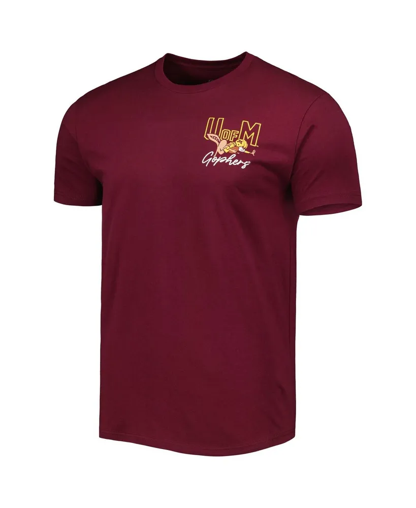 Men's Maroon Minnesota Golden Gophers Vintage-Like Through the Years Two-Hit T-shirt
