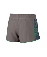 Women's Colosseum Gray, Navy Notre Dame Fighting Irish Pamela Lined Shorts