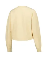 Women's League Collegiate Wear Cream North Carolina Tar Heels Classic Campus Corded Timber Sweatshirt