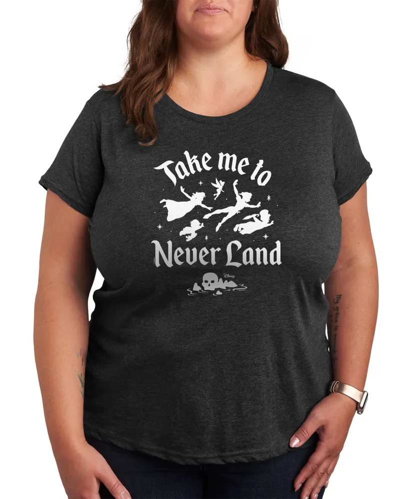 Hybrid Apparel Trendy Plus Peter Pan Graphic T-shirt