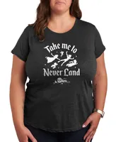 Hybrid Apparel Trendy Plus Peter Pan Graphic T-shirt